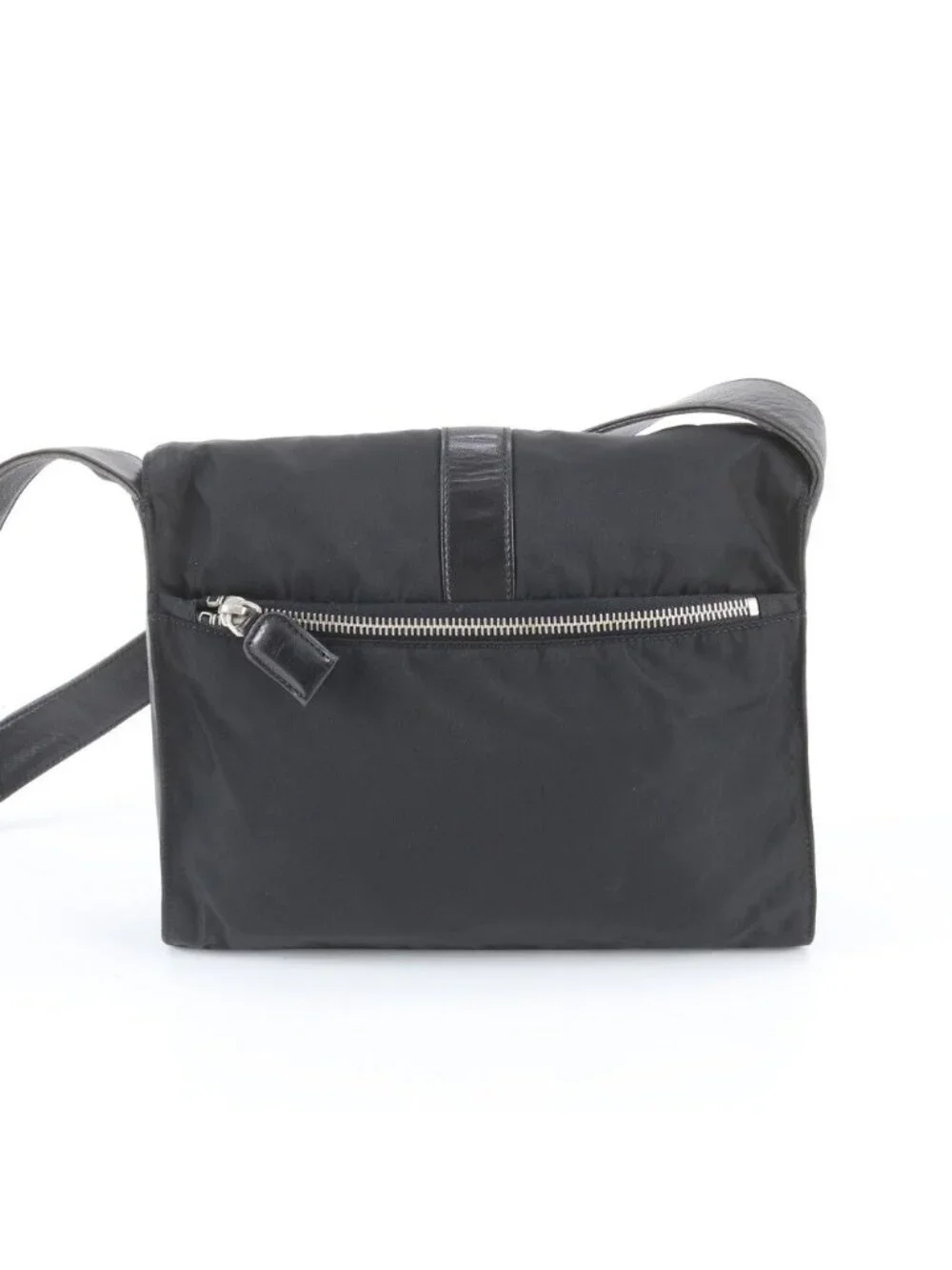 Prada White Tag Tessuto Nylon Leather Shoulder Bag Tote